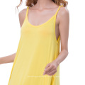 Катя Касин женские случайные свободные тонкие лямки желтый Бохо шаровары платье KK000712-2